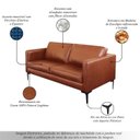 Ver imagem 4 de Sofá em Couro Legítimo 200cm Atlanta