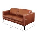 Ver imagem 3 de Sofá em Couro Legítimo 200cm Atlanta