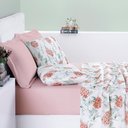 Ver imagem 4 de Jogo de Cama Lençol Queen Sensuale Percale 200 Fios 4 Peças - Hortência - 80% Algodão, 20% Poliéster