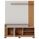Ver imagem 4 de Estante Home Theater Ambiente Jurerê 1.5 Off White Matte Freijó – Colibri