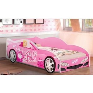 Mini Cama Carro Infantil Meninas Adesivada Personagens 100% Mdf - Av:babi