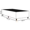 Ver imagem 4 de Base para Cama Box Solteiro 88x188cm Hit Z04 Sintético Bege- Mpozenato
