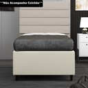 Ver imagem 2 de Base para Cama Box Solteiro 88x188cm Hit Z04 Sintético Bege- Mpozenato