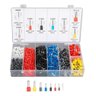 Kit Terminal Ilhós Elétrico Sortido 1250 Peças Cores Variada Manutenção Residencial e Automotiva - 2