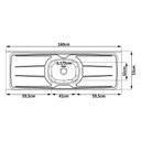Ver imagem 3 de Cozinha Compacta Lorena com Pia e Cuba Ghelplus 160cm 8 Portas 2 Gavetas Branco Maderatto Móveis