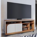 Ver imagem 3 de Rack para Tv 65 Polegadas Veneza Freijó Off White Matte