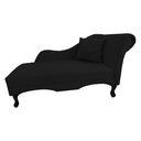 Ver imagem 2 de Recamier Divã Sofá Olivia Psicologia Consultório Suede Preto - LM DECOR