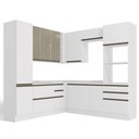 Ver imagem 2 de Cozinha Planejada Completa Maxxi 229x248cm 10 peças CJ43014-128 Kappesberg - Branco