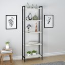 Ver imagem 5 de Estante de Livros Industrial Aço 180CMX187CM Kit 3 Estantes 5 Prateleiras Active Yescasa