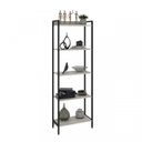 Ver imagem 7 de Kit 3 Estantes para Livros Industrial Aço 5 Prateleiras 187cmx180cm Active Yescasa