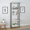 Ver imagem 5 de Kit 3 Estantes para Livros Industrial Aço 5 Prateleiras 187cmx180cm Active Yescasa