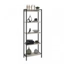 Ver imagem 7 de Estante de Livros Industrial Aço 180CMX187CM Kit 3 Estantes 5 Prateleiras Active Yescasa