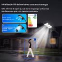 Ver imagem 6 de Luminaria Camera Solar Sensor Movimento App Celular Controle Iluminaçao Segurança Casa Garagem Varan