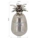 Ver imagem 2 de Neroly Castiçal 22x11x11cm Metal Prata Abacaxi