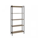 Ver mais imagens de Estante de Livros Industrial Aço 240CMX187CM Kit 3 Estantes 5 Prateleiras Active Yescasa Marrom/Carvalho