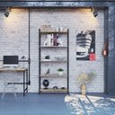 Ver imagem 6 de Kit 3 Estantes para Livros Industrial Aço 5 Prateleiras 187cmx240cm Active Yescasa