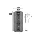 Ver imagem 5 de Quarto Modulado Rizon 5 Peças (1 Armário Ponte + 1 Closet + 2 Guarda Roupas + 1 Complemento) Qcm03
