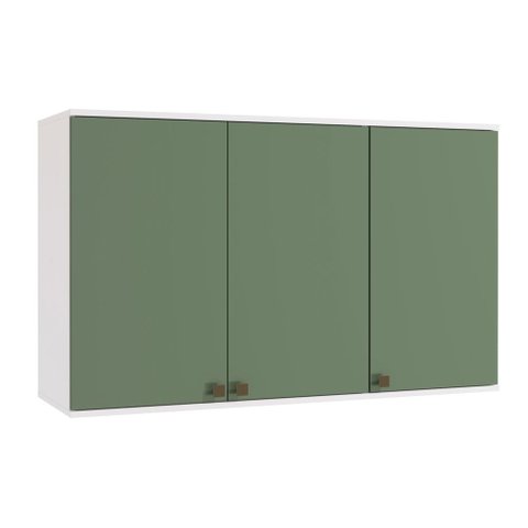 Armário Aéreo Celeste Kappesberg 100% Mdf 3 Portas 120cm