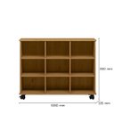 Ver imagem 3 de Nicho Organizador Com Rodízios 6 Nichos Encanto Feliz -Freijo Toq - ÉdeCasaMóveis