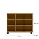 Ver imagem 7 de Nicho Organizador Com Rodízios 6 Nichos Encanto Feliz -Freijo Toq - ÉdeCasaMóveis