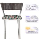 Ver imagem 3 de Conjunto com 2 Banquetas em Alumínio, Fibra Sintética e Tecido Impermeável Tc Zanutto Tabaco