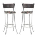 Ver imagem 1 de Conjunto com 2 Banquetas em Alumínio, Fibra Sintética e Tecido Impermeável Tc Zanutto Tabaco