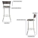 Ver imagem 2 de Conjunto com 2 Banquetas em Alumínio, Fibra Sintética e Tecido Impermeável Tc Zanutto Tabaco