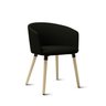 Poltrona PIX Estofada com Pés Palito Gupe Decor Preto - 14