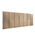 Ver imagem 3 de Cabeceira Veludo Bege Modular 60x20 P/ Cama King 10 Peças