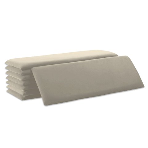 Cabeceira Veludo Bege Modular 60x20 P/ Cama King 10 Peças