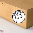 Ver imagem 2 de Adesivo Gratidão Flork Embalagem 3cm Redondo 200 Und