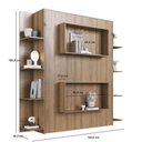 Ver imagem 6 de Cama de Casal Articulável Vertical com Estantes Laterais Mel Mdp Vancouver Art In Móveis
