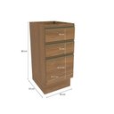 Ver imagem 2 de Balcão 3 Gavetas Kappesberg Celeste 100% Mdf Nogueira 40cm