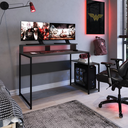 Ver imagem 1 de Mesa Gamer Escrivaninha Ryze 4500 135cm Preto e Grafite