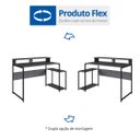 Ver imagem 6 de Mesa Gamer Escrivaninha Ryze 4500 135cm Preto e Grafite