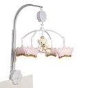 Ver imagem 1 de Móbile Musical Corôas Rosa e Ursinha Quarto Bebê Menina