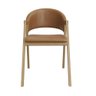 Kit 6 Cadeiras para Mesa de Jantar Moderna Courino - Balaqui Cor:marrom Claro - 5