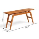 Ver imagem 3 de Aparador 100% Madeira Maciça Mesa Corredor Canto Apoio:mel