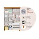 Ver imagem 3 de Guarda-Roupa Infantil 100% MDF 4 Portas e 3 Gavetas 152cm Multimóveis Crper-GRP135 Branco/Madeirado