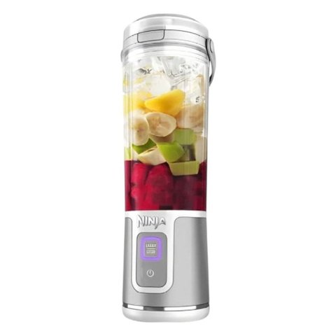Liquidificador Portátil Ninja Blast BC151 Recarregável 530ml sem Fio USB-C Copo Tritan Branco Shakes