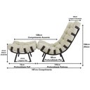 Ver imagem 2 de Kit Poltrona Costela + Puff Almofada Decorativo Alumínio