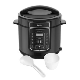 Panela de Pressão Elétrica 3 Litros Eos Multicooker Digital Inox Preto Epp30dp 220v - 3