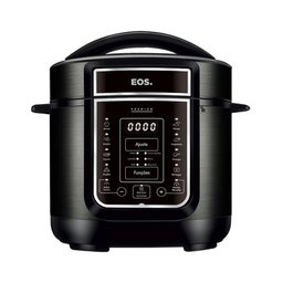 Panela de Pressão Elétrica 3 Litros Eos Multicooker Digital Inox Preto Epp30dp 220v - 1