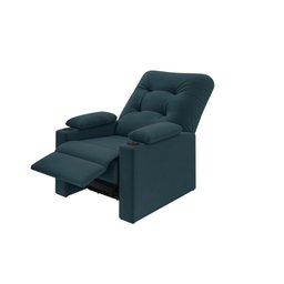 Poltrona Columbia Retrátil/reclinável Porta Copos Suede Xflex Sofás - 3