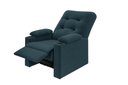 Ver imagem 3 de Poltrona Columbia Retrátil e Reclinável Porta Copos Suede Petróleo - Xflex Sofás