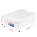 Ver imagem 2 de Caixa Organizadora Plástica Branca 13,5l Ordene