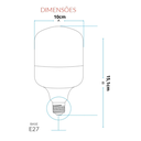 Ver imagem 4 de Lâmpada Led Bulbo 40w Branca Frio 6500k Alta Potência 3200lm E27 Bivolt - Avant
