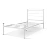 Cama Solteiro 100% Ferro Cristal P/ 160 Kg -super Resistente -branco - 3