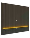 Ver imagem 3 de Painel para TV até 85 Ripado com LED Serena 230 cm Sala Cor:Grafite