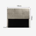 Ver imagem 3 de Conj Quarto Cabeceira Recamier Bau Lais 6746 King